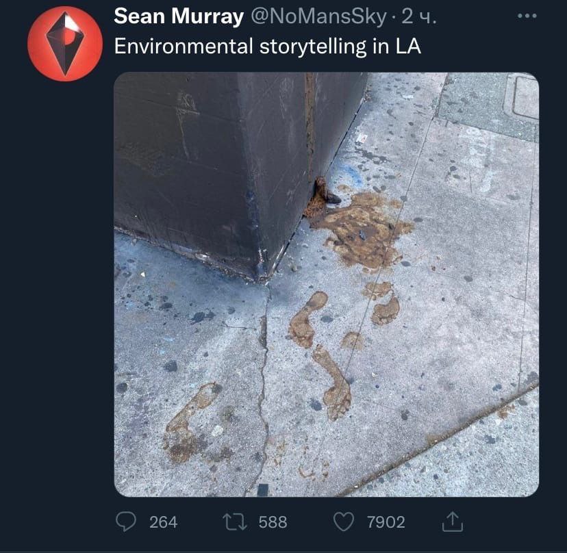 eee Sean Murray @МоМапз5Ку 2 Environmental storytelling in 264 588 7902