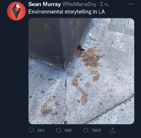 eee Sean Murray @МоМапз5Ку 2 Environmental storytelling in 264 588 7902