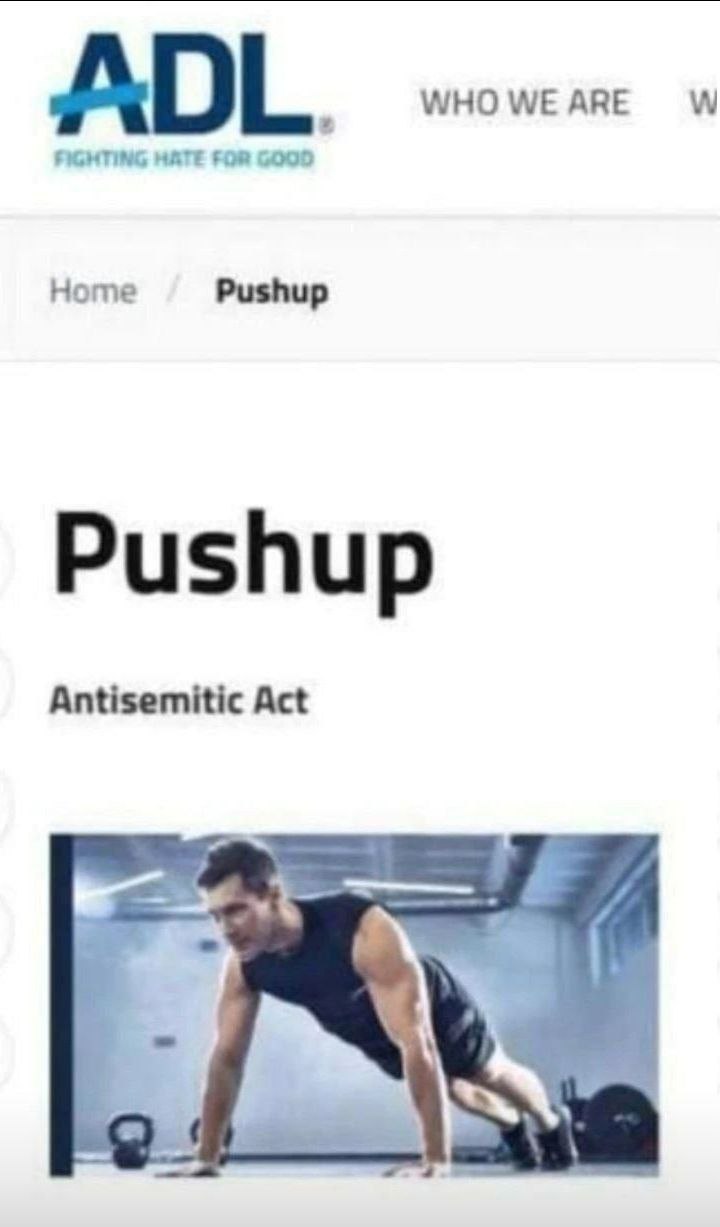 WHO WE ARE FIGMTING HATE FOR GOOD Home Pushup Pushup Antisemitic Act