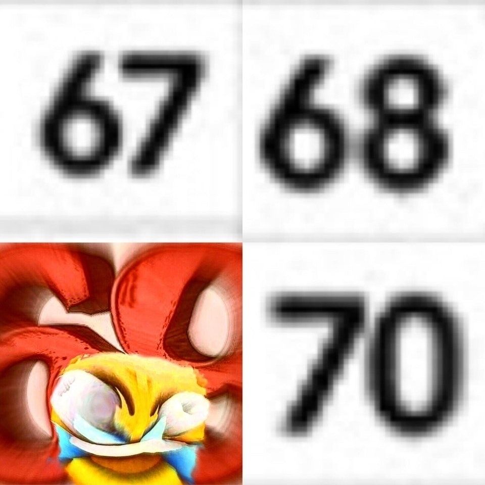 67 68