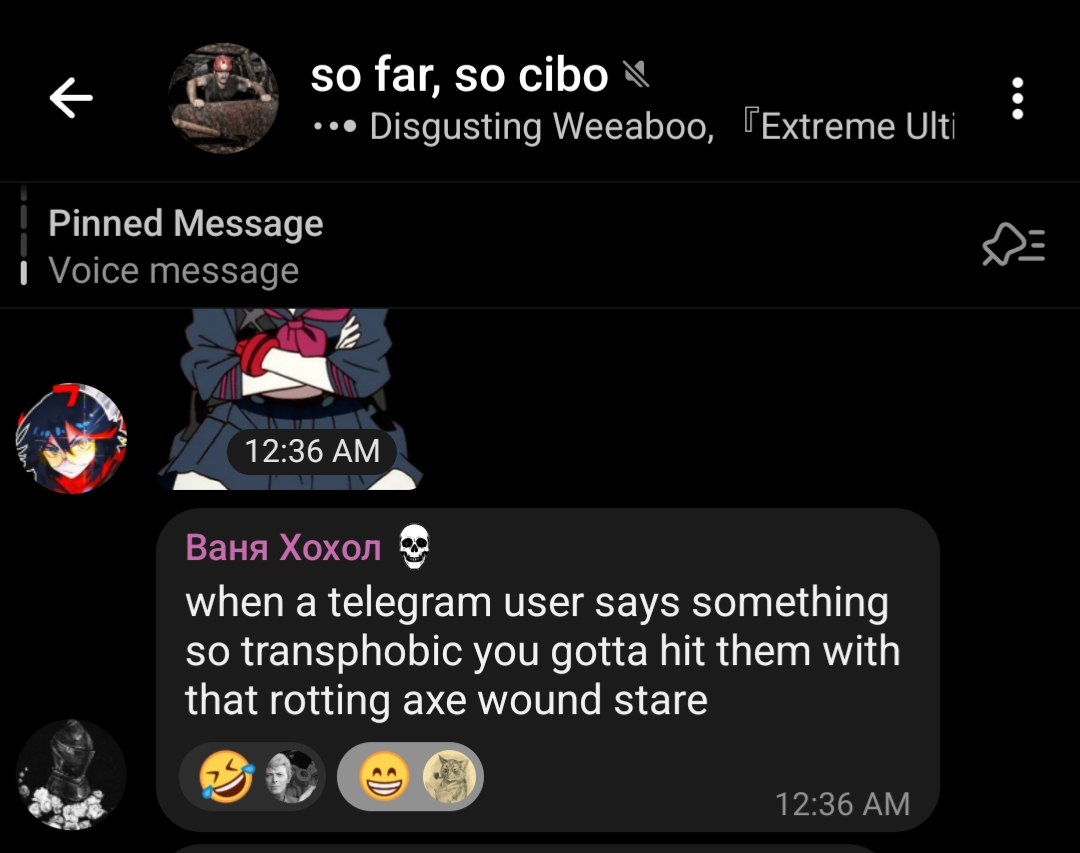 even if I get remorseful about making the chat
it's a great place, join us and revel in memes with great company & real friends