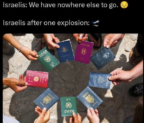 Israelis: We have nowhere else to во. Israelis after one explosion: