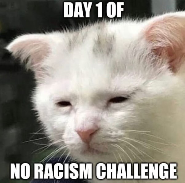 DAY 1 OF NO RACISM CHALLENGE