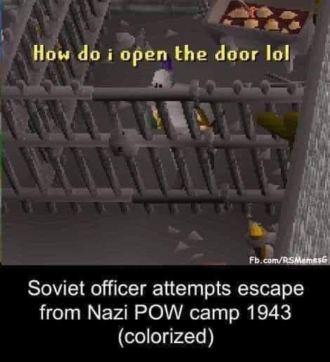 i How до гореп the 1 у И Soviet officer attempts escape from Nazi POW camp 1943 (colorized)