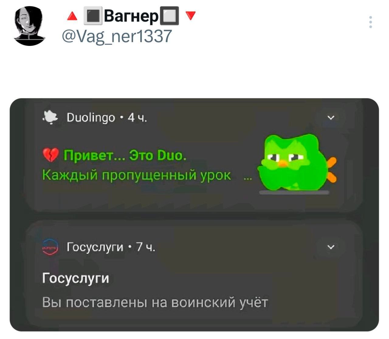 a у ©@\/а5_пег1337 44. у ропущ урок Госуслуги 74. у Госуслуги Вы поставлены на воинский учёт