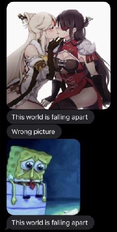 aN This world is falling apart Wrong picture This world is falling apart