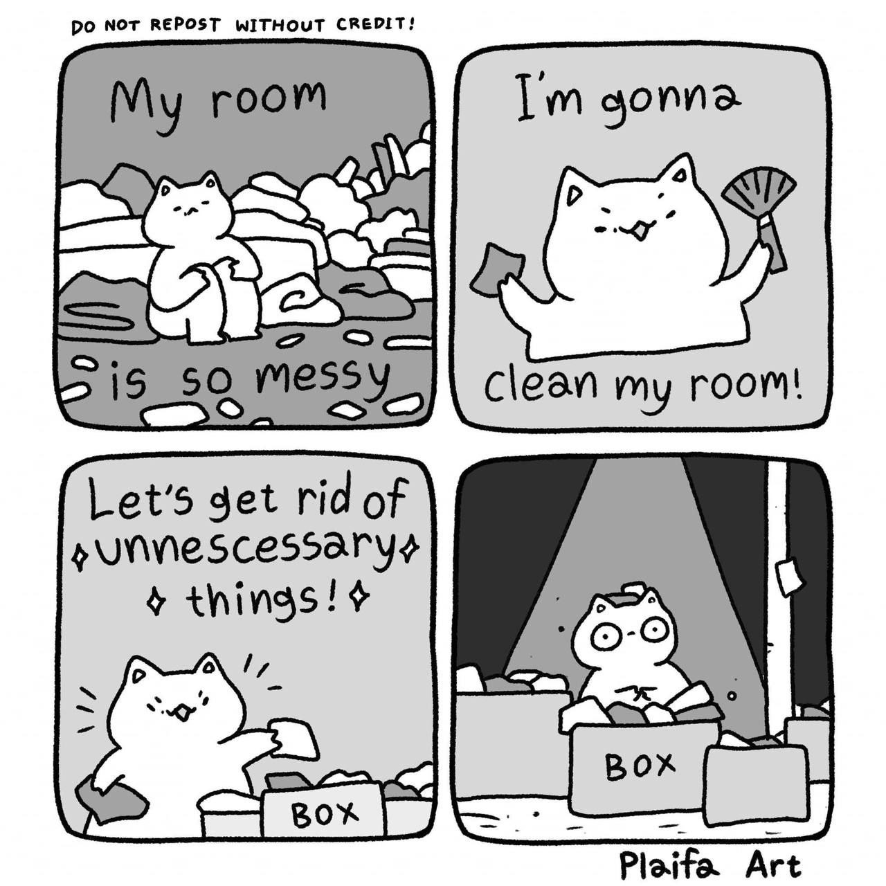 мот REPOST WITHOUT CREDIT! gonna 2 cao Sis clean my room! Let’s get rid of у things! Bok Plaifa Art