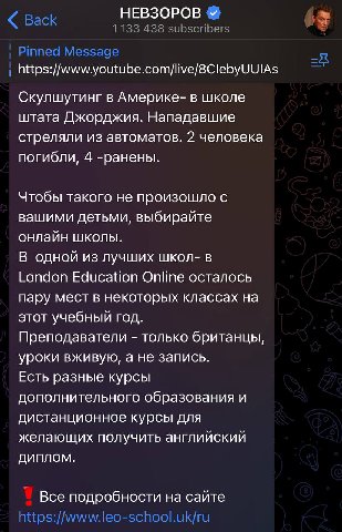 НЕВЗОРОВ Скулшутинг в Америке- в школе штата Джорджия. Нападавшие стреляли из автоматов. 2 человека погибли, 4 -ранены. Чтобы такого не произошло с вашими детьми, выбирайте онлайн школы. В одной из лу