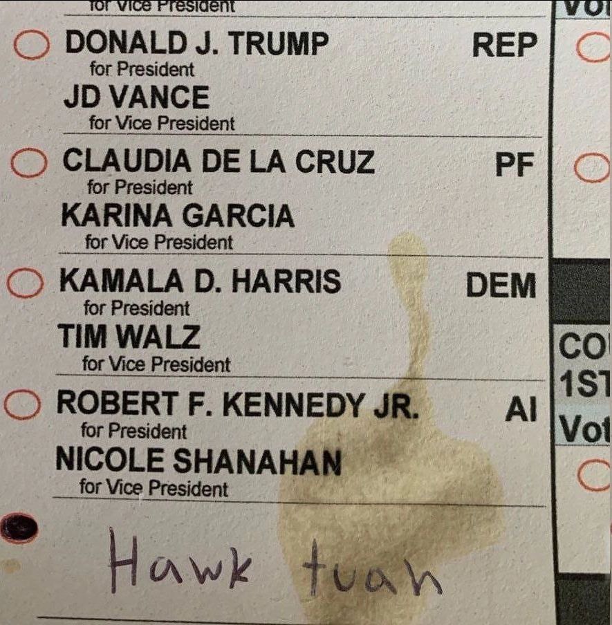 my informant in US said that unraked Canadian named John Sunflower voted in California..