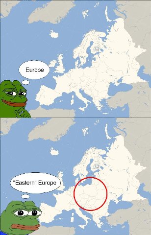 7 4 ier 9 3 у 2 и. С 3 "Eastern" Europe а A