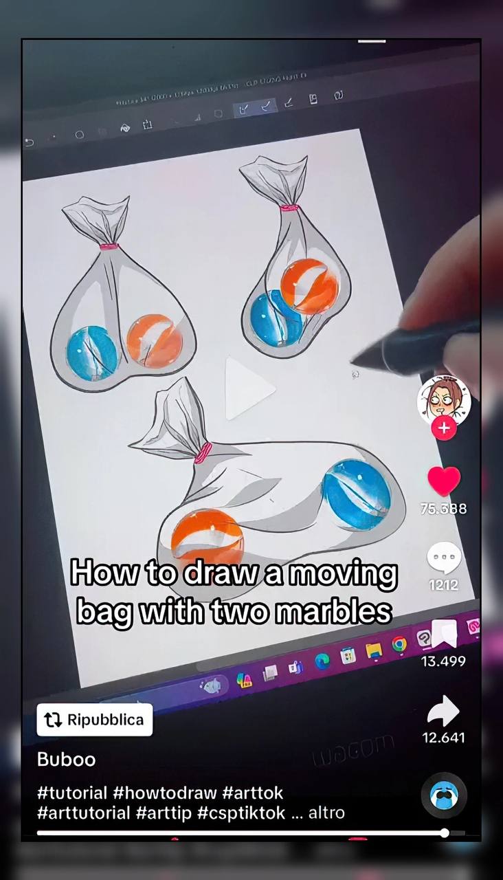 в IN 88 a 15.499 в 12.641 Buboo #tutorial #howtodraw #arttok #arttutorial #arttip #csptiktok altro