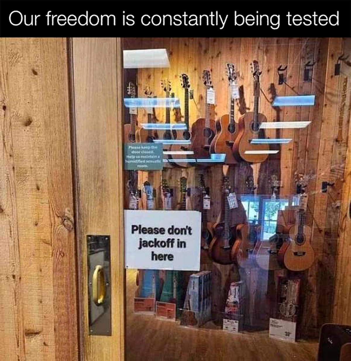 Our freedom is constantly being tested