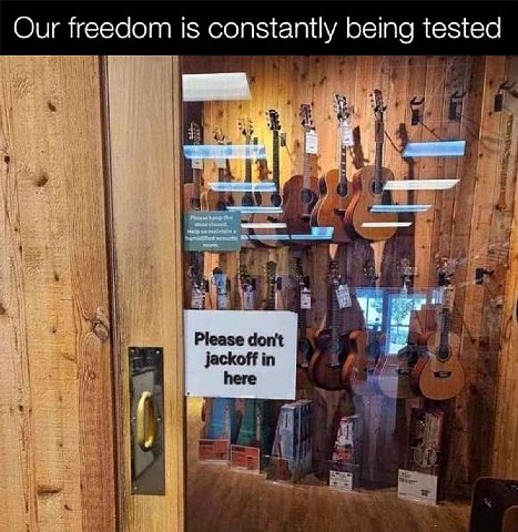 Our freedom is constantly being tested
