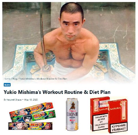 A. Home Blog Yukio Mishima’s Workout Routine Diet Plan Yukio Mishima’s Workout Routine Verywell Shape May 15, 2023 ДЕТЕЙ АБАЧНОГО КУРЕНИЕ ДЫМА УБИВА