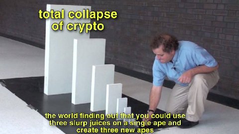 total collapse of crypto the world finding ‘out that you could use three slurp juices on a single ape and create three new apes