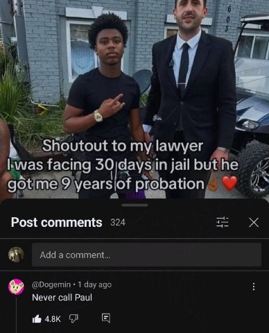 4 3 6 4 2 Shoutout was facing 30 Чаузип jail gotme ation a 4 Post comments 324 Add a comment... @Dogemin 1 day ago Меуег Раш 4.8к