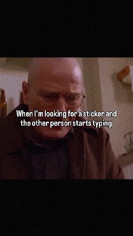 Мет Ги ооКто forasticker and the other person starts typing Ра When "т ooking for.a stickerand When "токио гогазскегапа the other pore sorts Tra _ When I'mlooking for asticker and