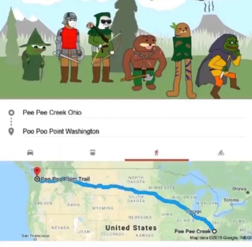 Pee Pee Creek Ohio 9 Poo Poo Point Washington Рее Рее United Мар daca INEGI