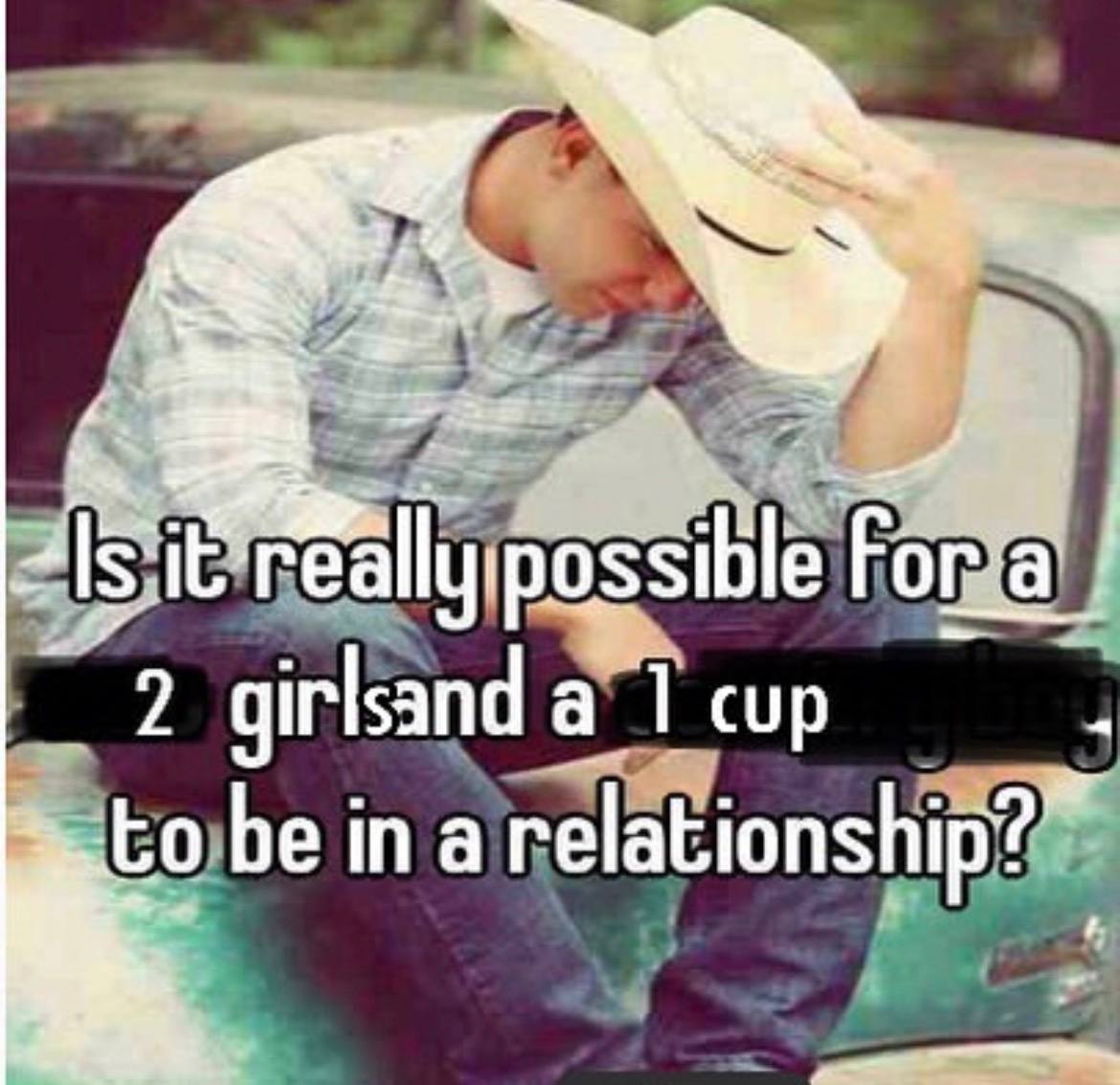 2 girlsand а 1 cup tobeina relationship?”