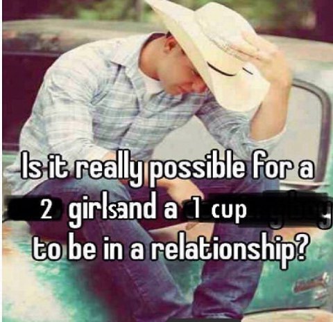 2 girlsand а 1 cup tobeina relationship?”