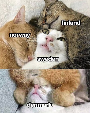 ‘3 finland norway swe den “a denmark: