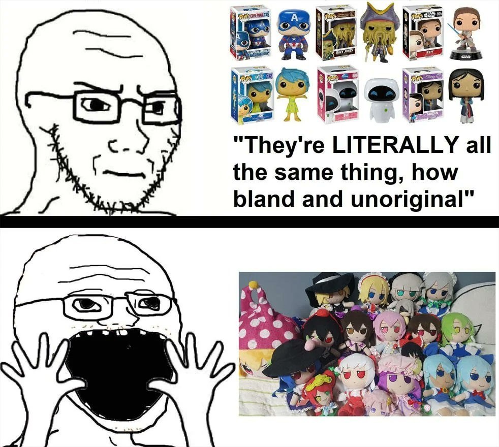 eis "They're LITERALLY all the same thing, how bland and unoriginal" a