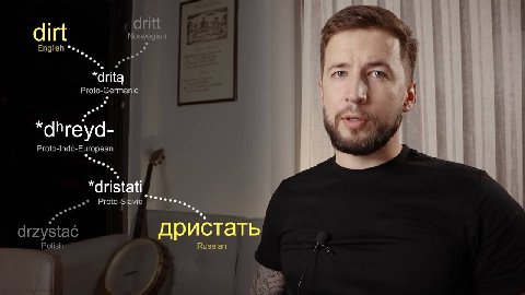 dritt dirt Norwegian English *drita Proto-Germanic *dhreyd- Proto-Indo European Proto-Slavic drzystac Polish дристать Russian