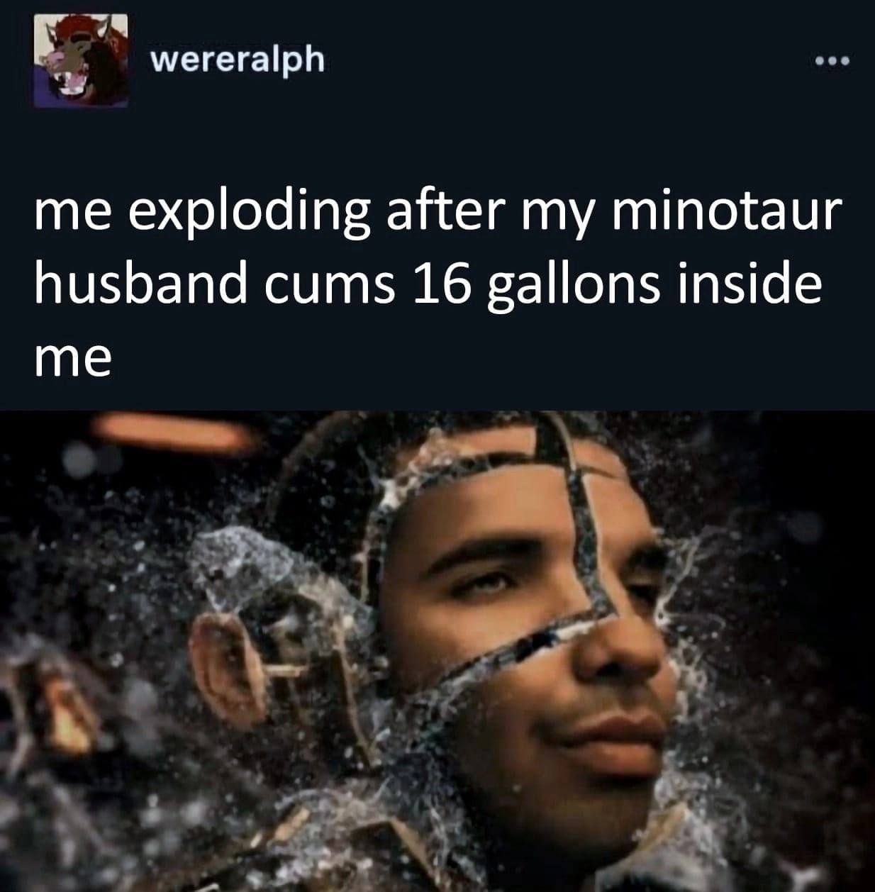 wereralph me exploding after my minotaur husband cums 16 gallons inside me 5 к ВАМ