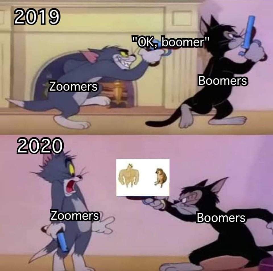 2019 Боотег" Boomers Zoomers 2020 Zoomers Boomers