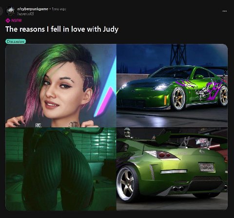 r/cyberpunkgame The reasons fell in love with Judy a
