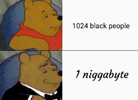 1024 black people 1 niggabyte