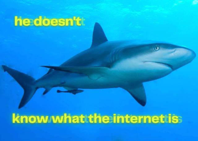 he doesn't know what the internet is