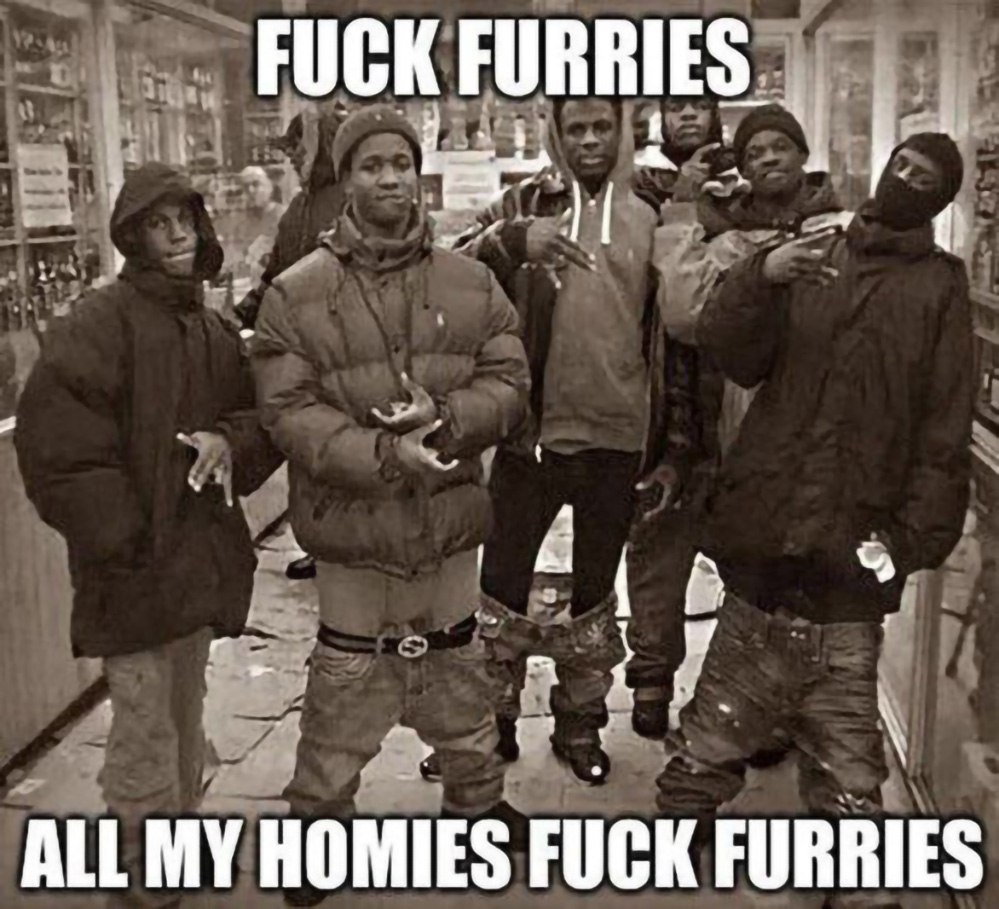 FUCK ALL MY HOMIES FUCK FURRIES