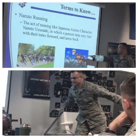 a Terms to Naruto Running The act of Tunning like Japanese Anime Char Naruto Which a Person runs yer, fast With their torso forward. and arms back 9