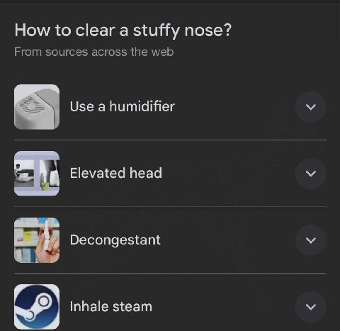 How to clear а stuffy nose? From sources across the web Use a humidifier Elevated head Decongestant Inhale steam