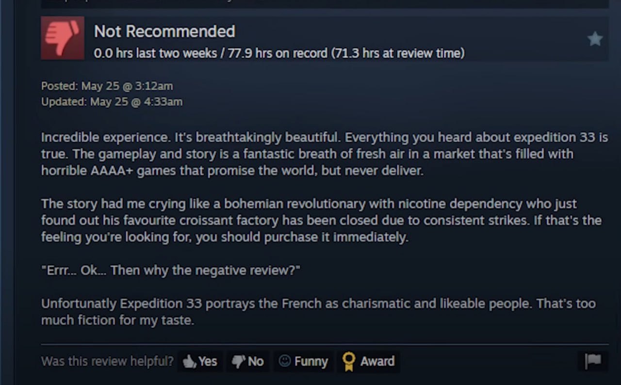 Not Recommended 0.0 hrs last two weeks 77.9 hrs on record (71.3 hrs at review time) increcible Its у В. Everything you about expec vor 3315 Tre gameplay and story 5 a fartastic of fresn arin а о АААА-