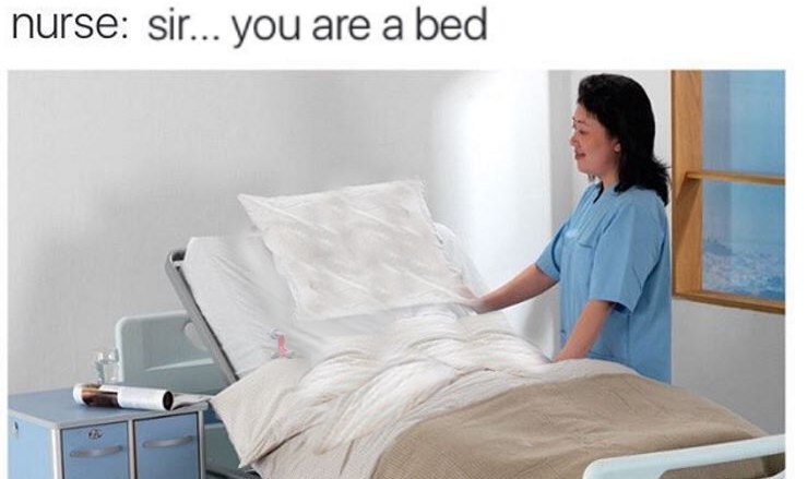 feels bed man