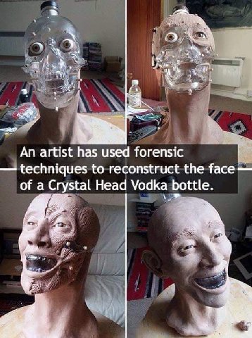 aS Я An artist has used forensic techniques to reconstruct the a ога Head Vodk A И