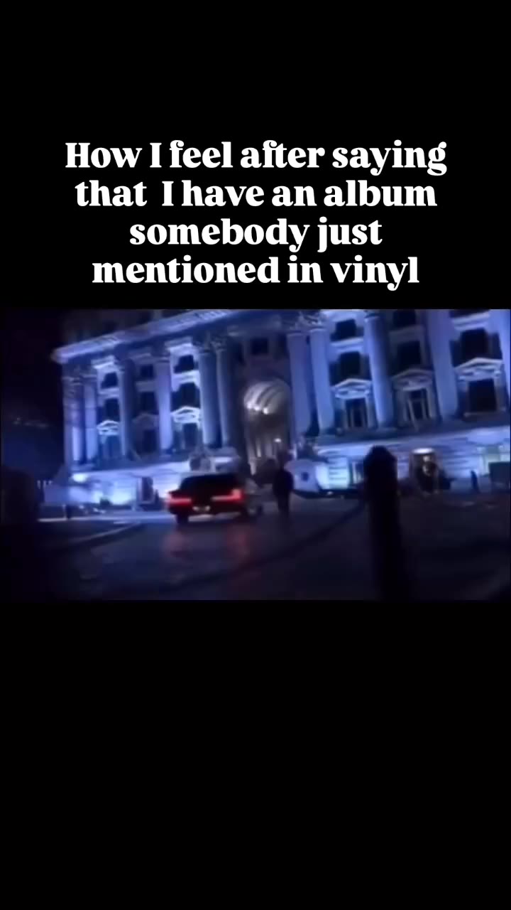 How I feel after saying that Ihave an album mentioned in vinyl