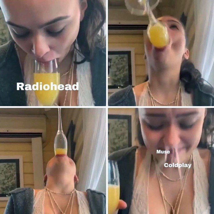Radiohead Muse Coldplay