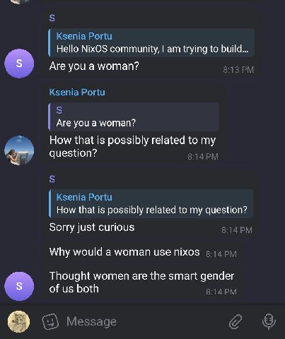 the fuck is happening in nixos chat