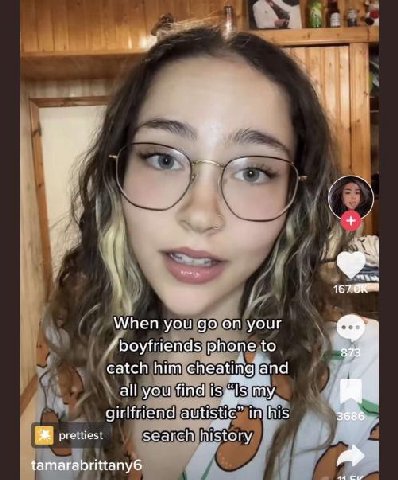 if 167. When you до on your phone to catch him cheatin апа all you find isg my in his girlfriend autistic” 3686 prettiest search history tamarabrittany6 34