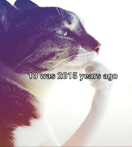 7 was 2015 years ago
