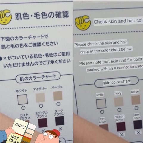 Check skin and hair col Please check the skin and hair iva) Zme- color in the color chart below. Please note that skin and fur color: marked with an cannot be used white ivory beige 5—2 о а я
