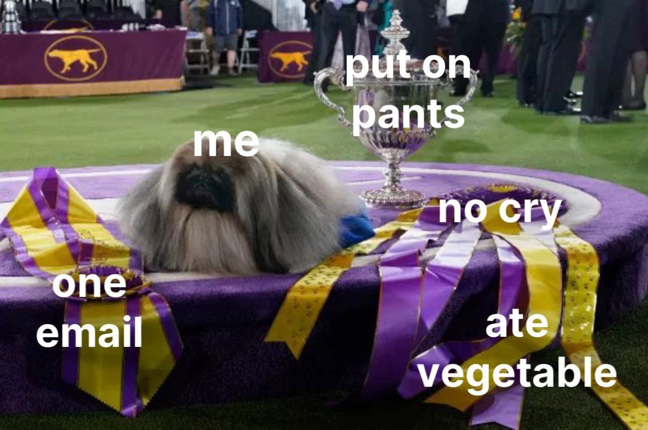 put on pants —3 по сгу one ate vegetable