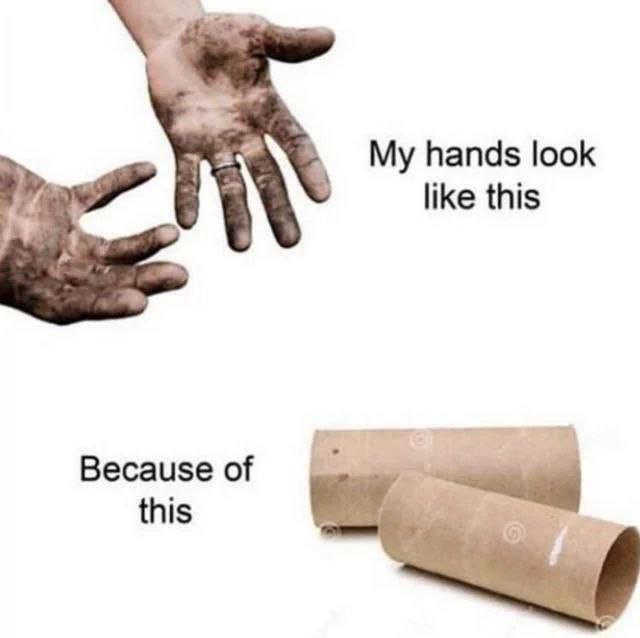 hands look like this Because of this