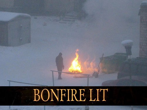 BONFIRE LIT