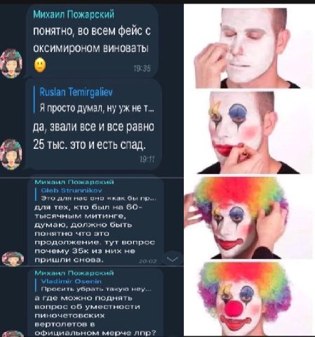 Михаил Пожарский понятно, во всем фейс с оксимироном виноваты emirgal Я просто думал, ну нет... да, звали все и все равно 25 тыс. это и есть спад. Михаил Пожарский Это для нас оно «как бы для тех, кто