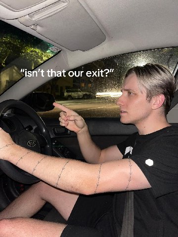 fies ANY “isn't that our exit?” SSS я