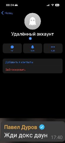 ❗️Аккаунт Пашки Дурова в тг удален. Это сделали люди, которые... угадали код на вход

У владельца тг был 81 уровень подарков и id @monk